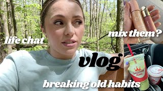 VLOG  life thoughts a new makeup technique breaking old habits it’s a topsy turvy day [upl. by Guadalupe]