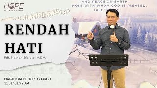 Ibadah Online HOPE Church 21 Januari 2024 [upl. by Mloclam70]