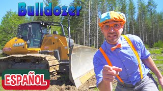 Blippi Español  Bulldozer  Camiones de Construcción para Niños  Canciones Infantiles [upl. by Eetsim135]