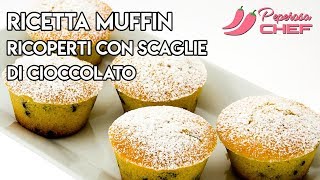 Muffin con scaglie di cioccolato ricetta facile e veloce [upl. by Scotty]