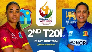 🔴 LIVE  2nd T20  West Indies Womens Tour of Sri Lanka 2024 [upl. by Ecirtael636]