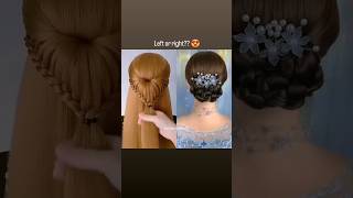 Cute and beautiful Hairstyle🎀😍 🤯hairstyle hair trending diyhairstyle shorts youtubeshorts [upl. by Attenad478]