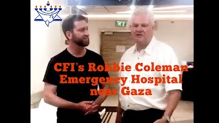 CFI Jerusalem visits a hospital near Gaza  Pastor Robbie Coleman reports [upl. by Thurstan911]