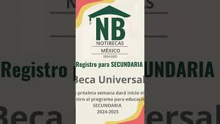 Beca universal para Educación Secundaria [upl. by Beyer]