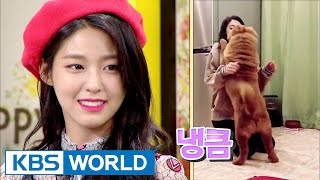 Seol Hyun danced to Excuse Me in front of her dog and Happy Together  20170427 [upl. by Libby257]