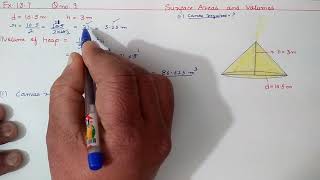 Chapter13 Exercise137 Q9 Surface Areas and Volumes  Ncert Maths Class 9  Cbse [upl. by Carlota]