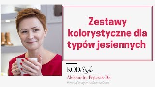 Zestawienia kolorystyczne dla typów jesiennych Zgaszona Jesień Ciepła Jesień Ciemna Jesień [upl. by Cates]