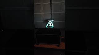 Hatsune Miku Animated Dancing Hologram Projected Onto Vapor From A Fog Machine [upl. by Waylon]