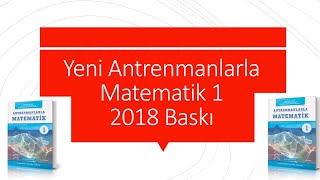 Antrenmanlarla Matematik 1 Yeni 2018 Baskı [upl. by Wilton]