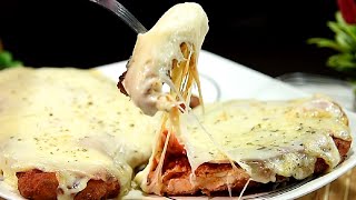 Cómo hacer una milanesa de pollo napolitana [upl. by Cacia]