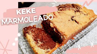 RECETA DE KEKE MARMOLEADO  Te enseño a preparar paso a paso 😉 [upl. by Edea]