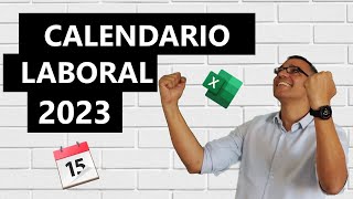 Calendario laboral 2023 en Excel [upl. by Farrison868]