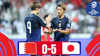 AsianQualifiers  Road To 26  Group C  Bahrain 0  5 Japan [upl. by Arelus]