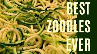 THE BEST WAY TO COOK ZUCCHINI NOODLES  HOW TO COOK ZOODLES good recipe for [upl. by Laney]