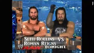 WWE Raw Match Card 2002 Seth Rollins vs Roman Reigns [upl. by Animaj]