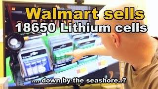 walmart sells 18650 lithium battery cells [upl. by Yehc190]