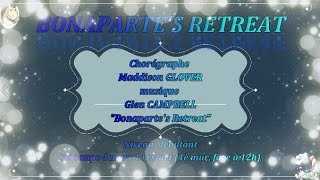 BONAPARTES RETREAT chorégraphe Maddison GLOVER Musique Glen CAMPBELL line dance country débutante [upl. by Nessnaj]