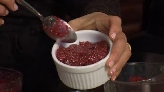 Raspberry Puree From Frozen Raspberries  Recipes for Raspberries [upl. by Eerpud130]