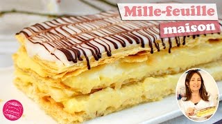 🌟 MILLEFEUILLE maison traditionnel  La recette FACILE comme en boulangerie 🌟 [upl. by Ahcatan55]