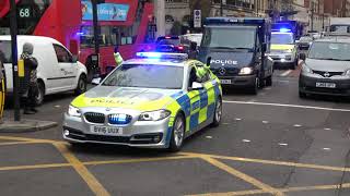 RARE London Police Escorting a Cat A Prison Convoy [upl. by Yssirk]