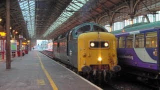 Deltic 55022 Royal Scots Grey at Preston 061212 [upl. by Fidelia615]