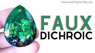 Make a jawdropping faux dichroic Cabochon  Easy stepbystep process [upl. by Arteid114]