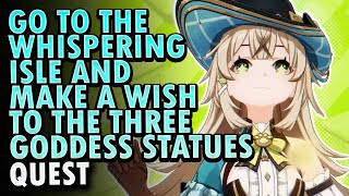 Go To The Whispering Isle And Make A Wish To The Three Goddess Statues  Genshin Impact 48 [upl. by Winnifred]