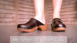 AMToffeln 100 Swedish Wooden Clogs at World of Clogs [upl. by Haimirej491]