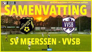 🔥SAMENVATTING  SV MEERSSEN THUIS ONDERUIT TEGEN VVSB [upl. by Nanaek]