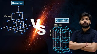 Difference between Diamond and Graphite  Structure of Diamond amp Graphite [upl. by Brine]