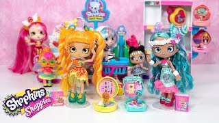 Shopkins Shoppies Tia Tigerlily and Sia Shell Join Rainbow Kate for Slumber Party [upl. by Zadoc]