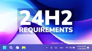 New Windows 11 24H2 System Requirements [upl. by Maag]