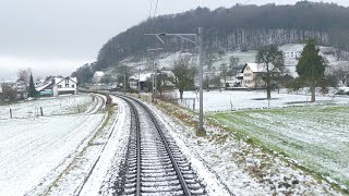 ★ 4K Cab ride 🇨🇭 Glattbrugg  Basel via Bozberg 2018 [upl. by Jilly387]