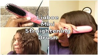 Liaboe Cobble Mini Hair Straightener Brush [upl. by Arretnahs]