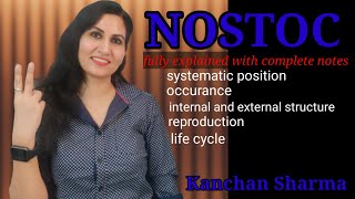 Nostoc I algae nostoc Thallus reproduction and life cycle l Nostoc Bsc part I l Kanchan Sharma [upl. by Ladnik]