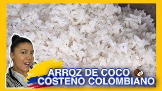 cómo hacer ARROZ DE COCO 🥥 COSTEÑO COLOMBIANO  Cocina Con Nelu [upl. by Aifos]