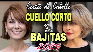 TENDENCIA CABELLO 2024 ✂️ ALARGA el CUELLO y ESTILIZA tu FIGURA MUJERES de CUELLO CORTO y BAJITAS [upl. by Naryb]