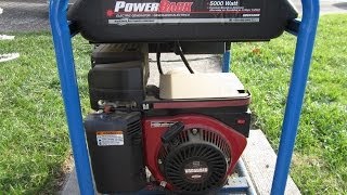 PowerBack 5000 Watt Electric Generator 9HP Briggs amp Stratton Engine  Craigslist Find  Dec 20 2013 [upl. by Esinrahc]