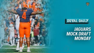 Jaguars 7Round Mock Draft Monday [upl. by Glarum]