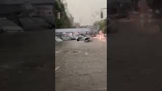 Floods in Kassel Hesse Germany 22 June 2023 [upl. by Miuqaoj]