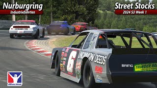 Street Stocks at Nurburgring  iRacing [upl. by Aerdnaxela94]