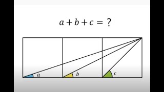 Super interesting problem Sum of three angles  Mind our Decisions Presh Talwalkar [upl. by Ntsud]