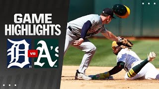 Tigers vs As Game Highlights 9824  MLB Highlights [upl. by Sirraj]