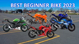 The Absolute BEST Beginner Sport Bike for 2023 Buyers Guide [upl. by Lettie639]