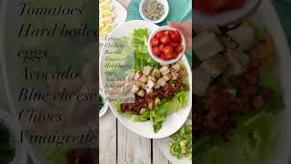 Classic Cobb Salad 🥗 shorts saladrecipe [upl. by Kalman857]