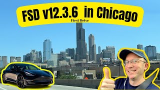 Tesla FSD 1236 Shows Great Improvement on First Drive in Chicago [upl. by Ramso998]