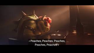 Bowser Sings Peaches End Credits  The Super Mario Bros Movie Scene [upl. by Ahso]