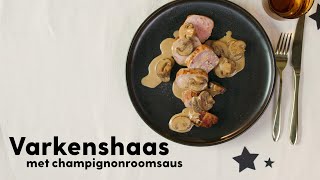 Varkenshaas bakken met champignonsaus  Allerhande [upl. by Oona663]