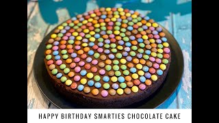 🎂Happy Birthday Smarties Chocolate Cake🤎 [upl. by Ynaffad]