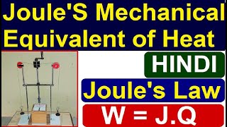 Joules Mechanical Equivalent of Heat Experiment in Hindi using Joules Calorimeter  Er Jahid Khan [upl. by Lerred]